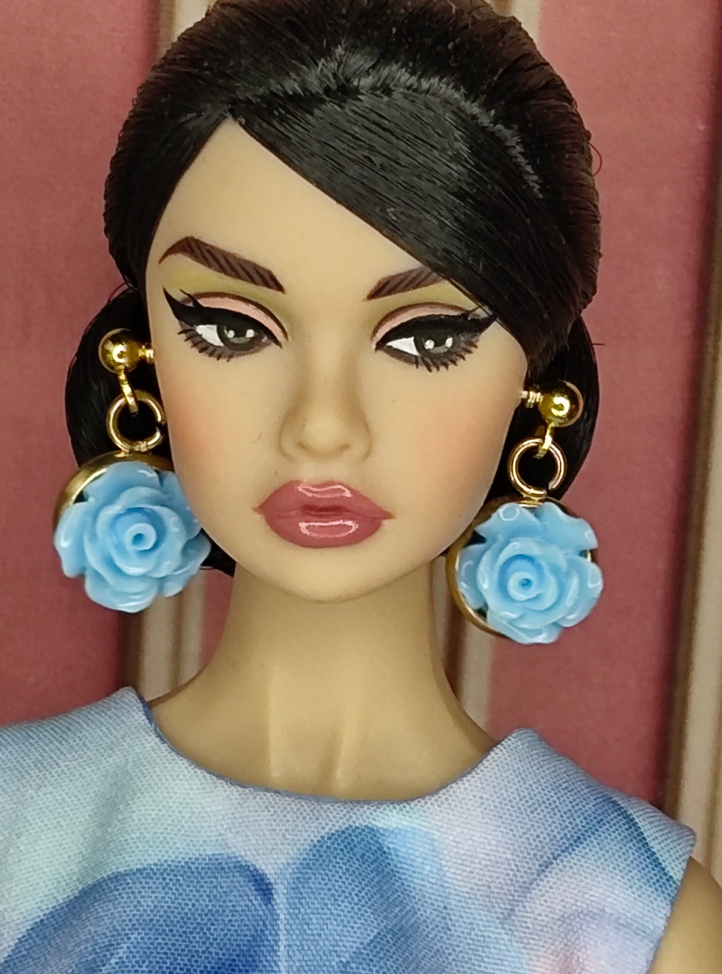 Modelo "BLUE ROSE" para muñecas de 12"