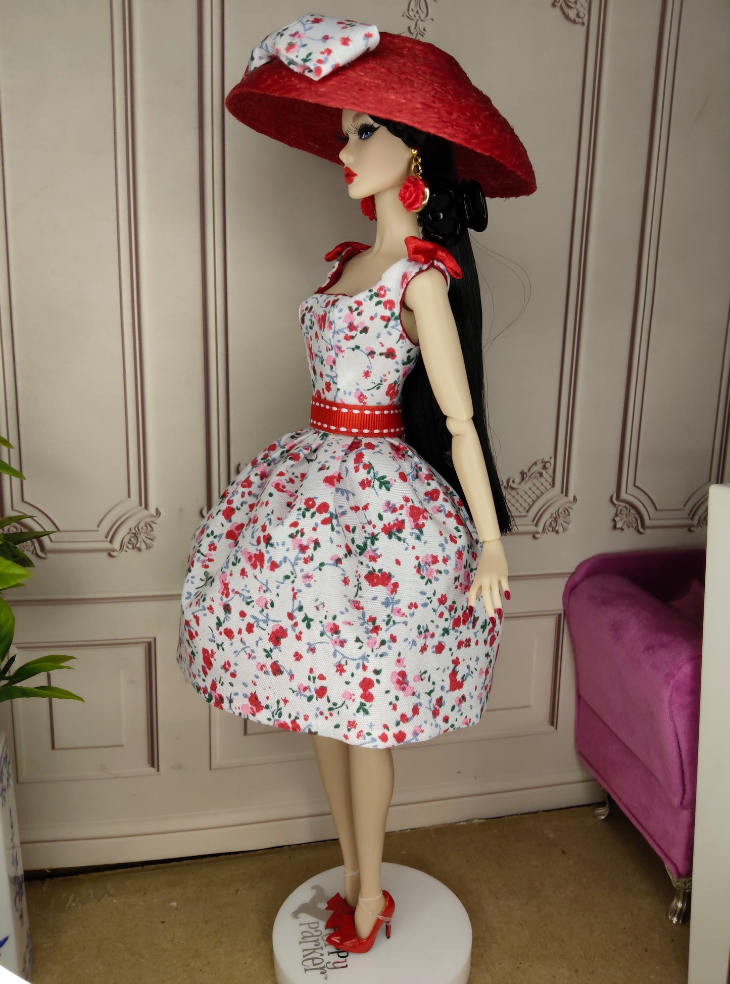 Modelo "LORNA RED" para muñecas de 12"