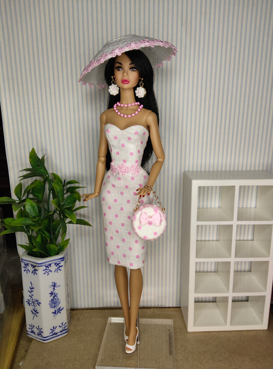 Modelo "Pink dot" para muñecas de 12"