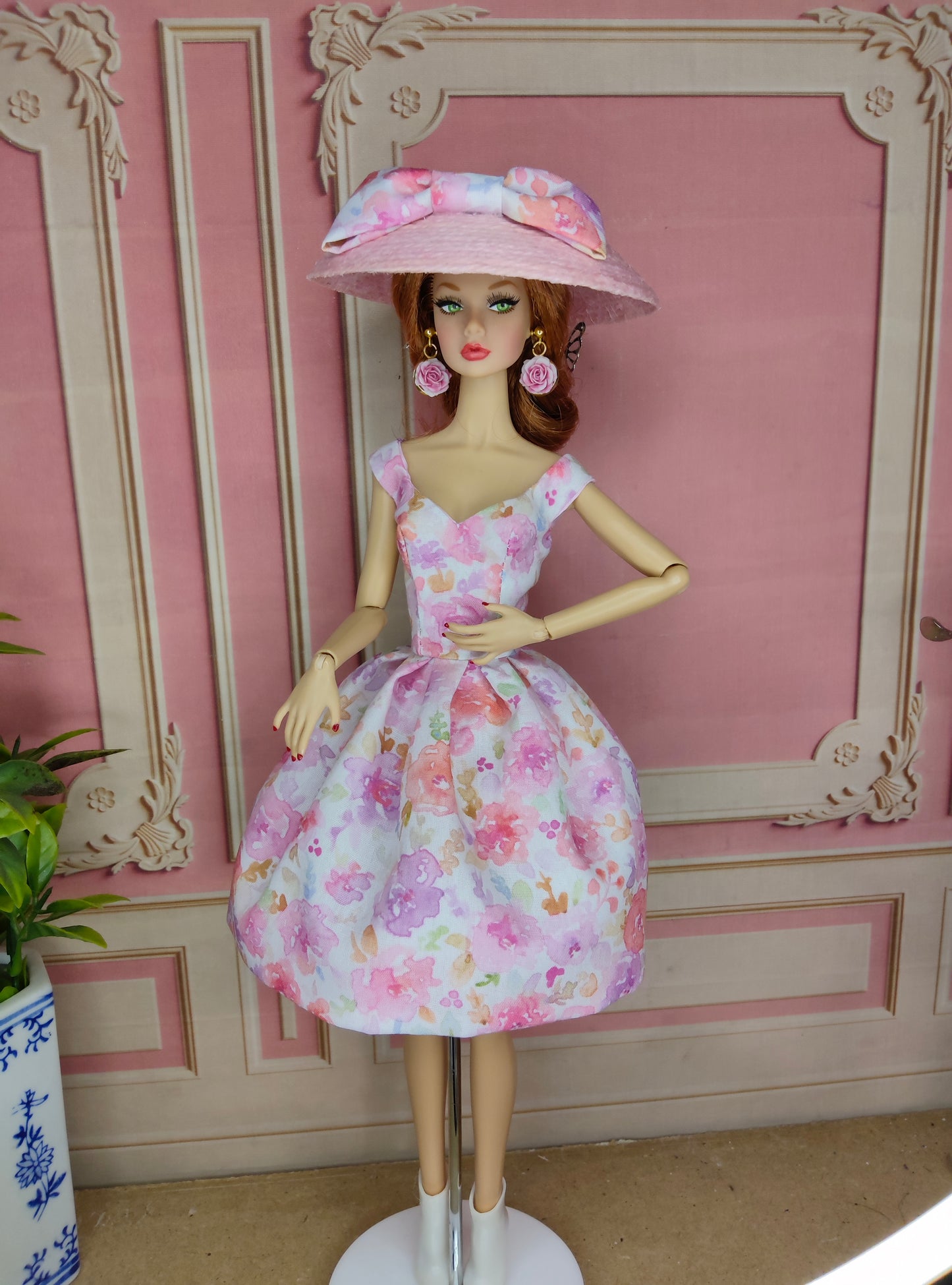 Modelo "SWEET FLOWERS" para muñecas de 12"