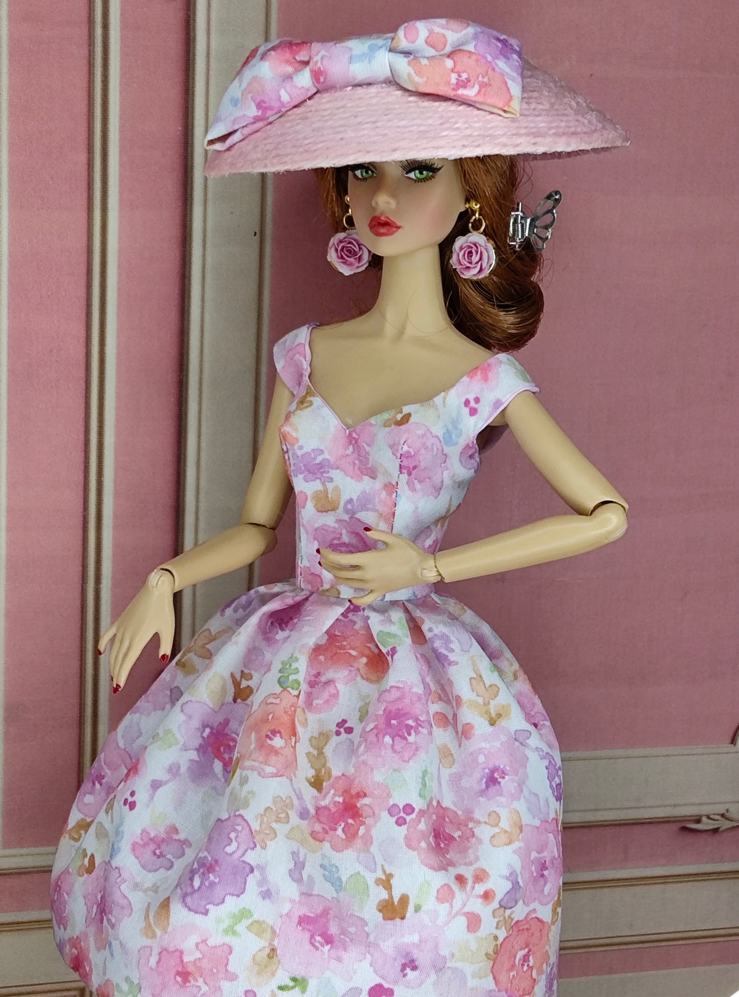 Modelo "SWEET FLOWERS" para muñecas de 12"