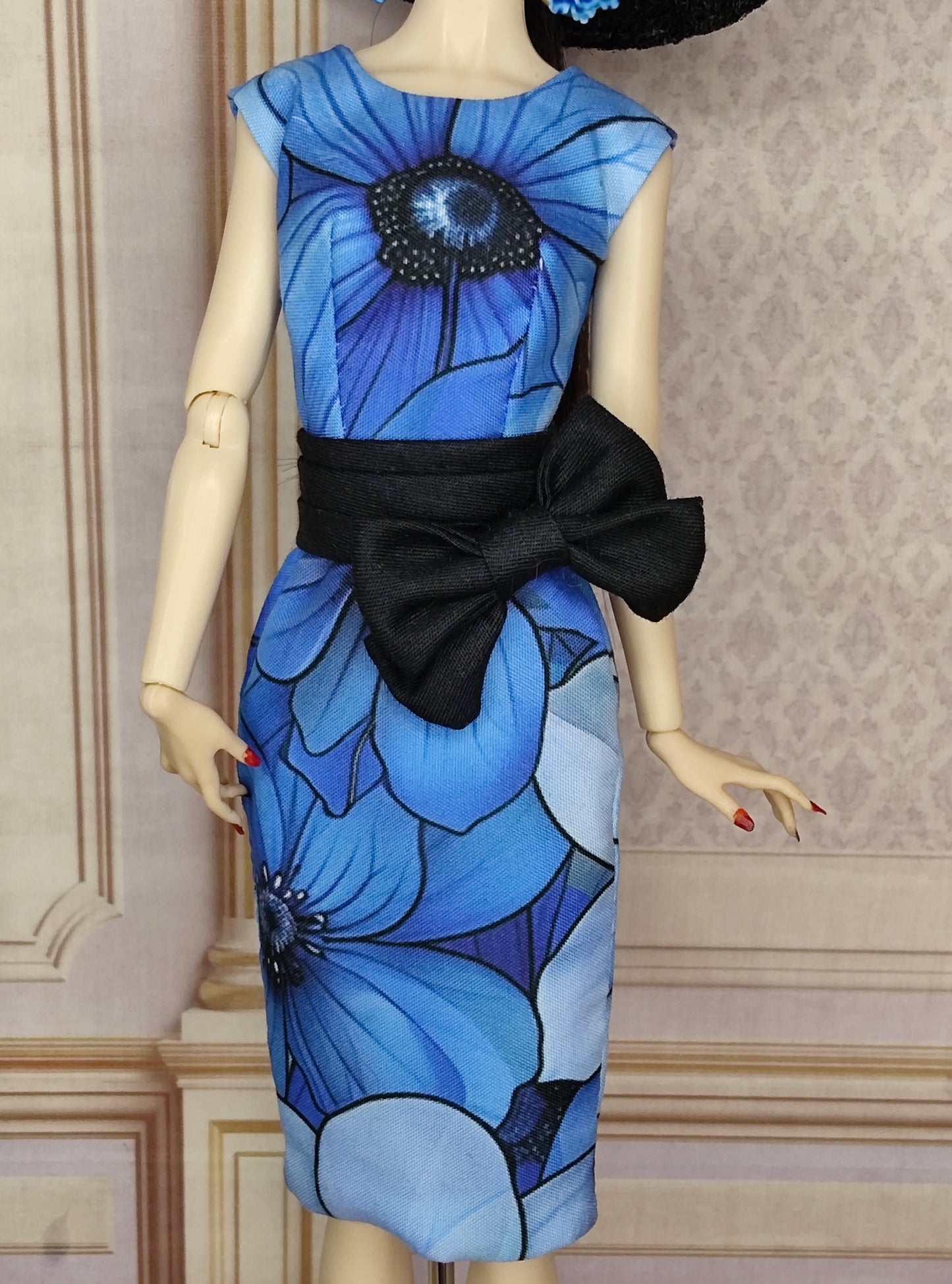 Modelo "BLUE VELVET" para muñecas de 12"