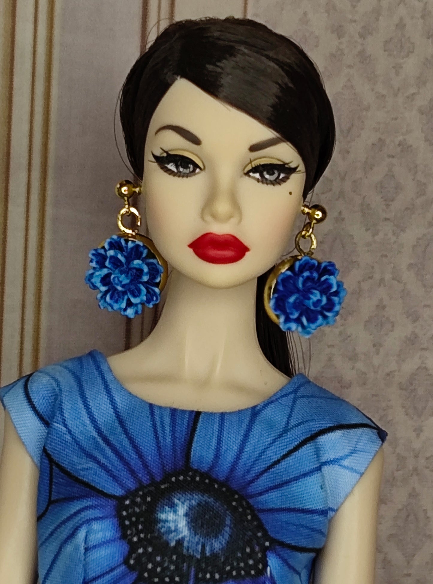 Modelo "BLUE VELVET" para muñecas de 12"