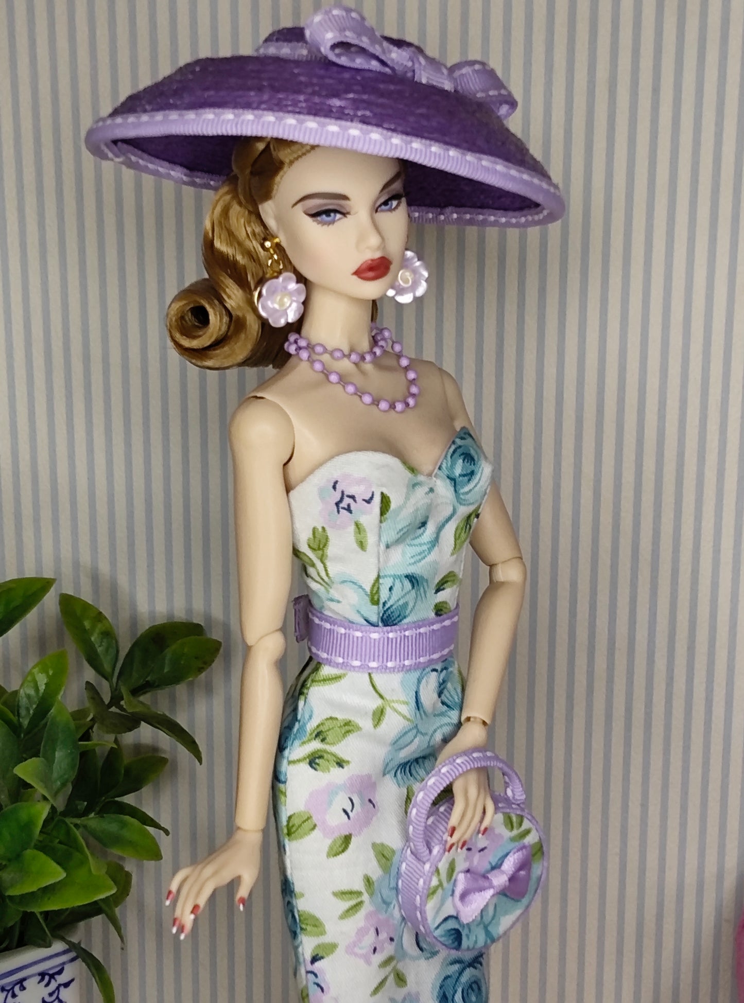 Modelo "blue lavender" para muñecas de 12"