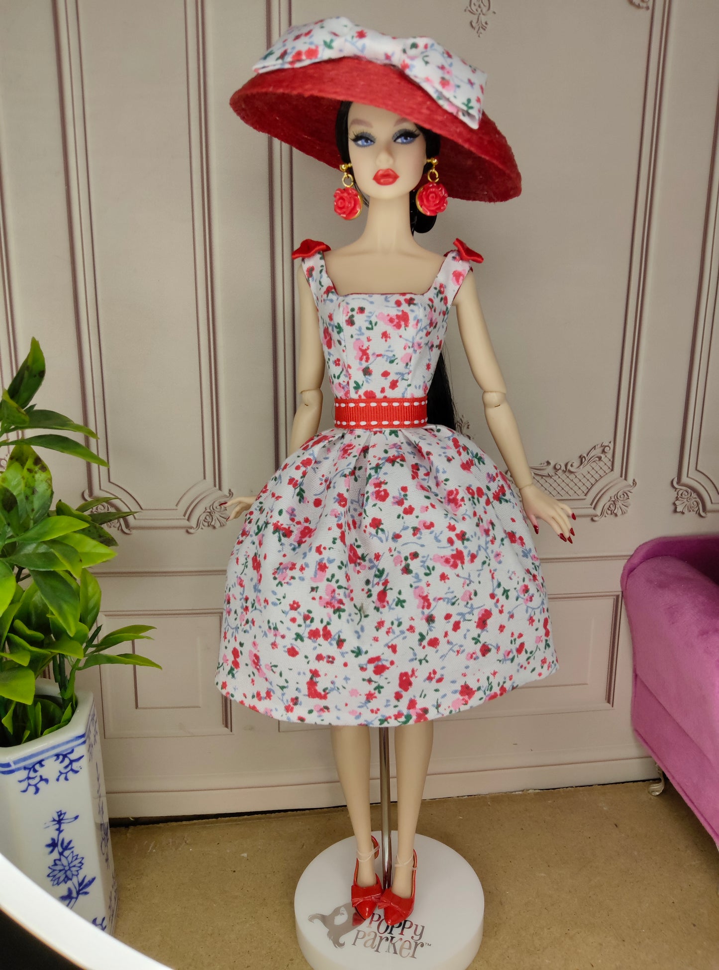 Modelo "LORNA RED" para muñecas de 12"