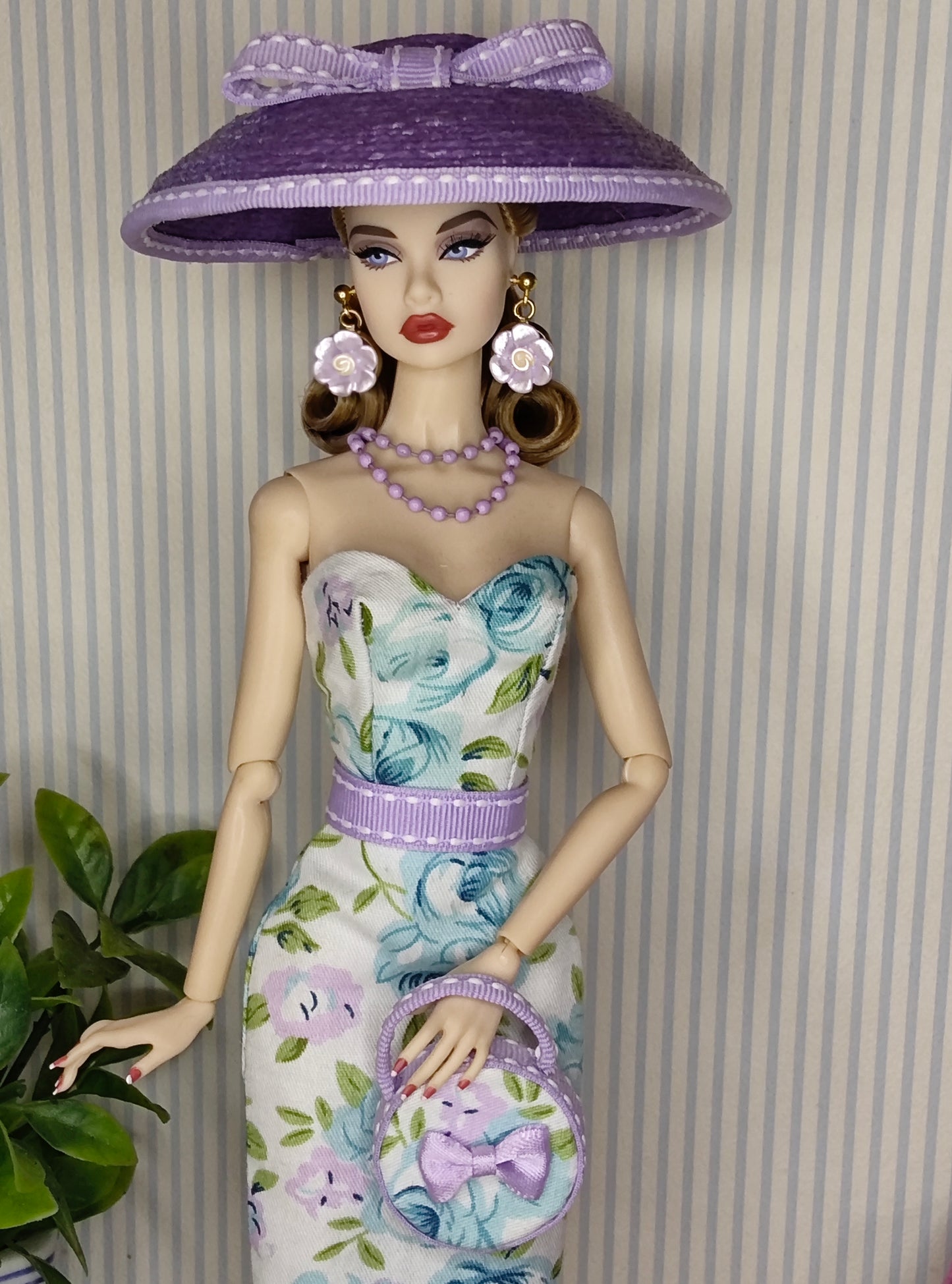 Modelo "blue lavender" para muñecas de 12"