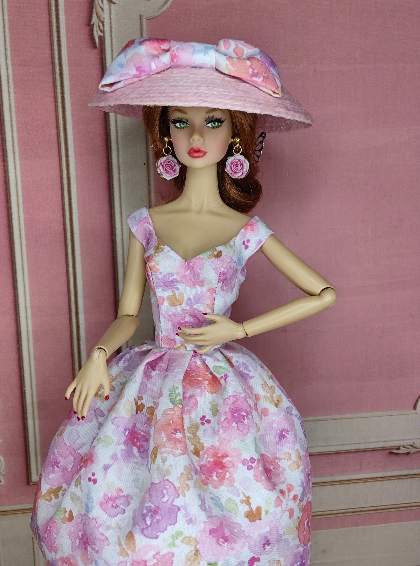 Modelo "SWEET FLOWERS" para muñecas de 12"
