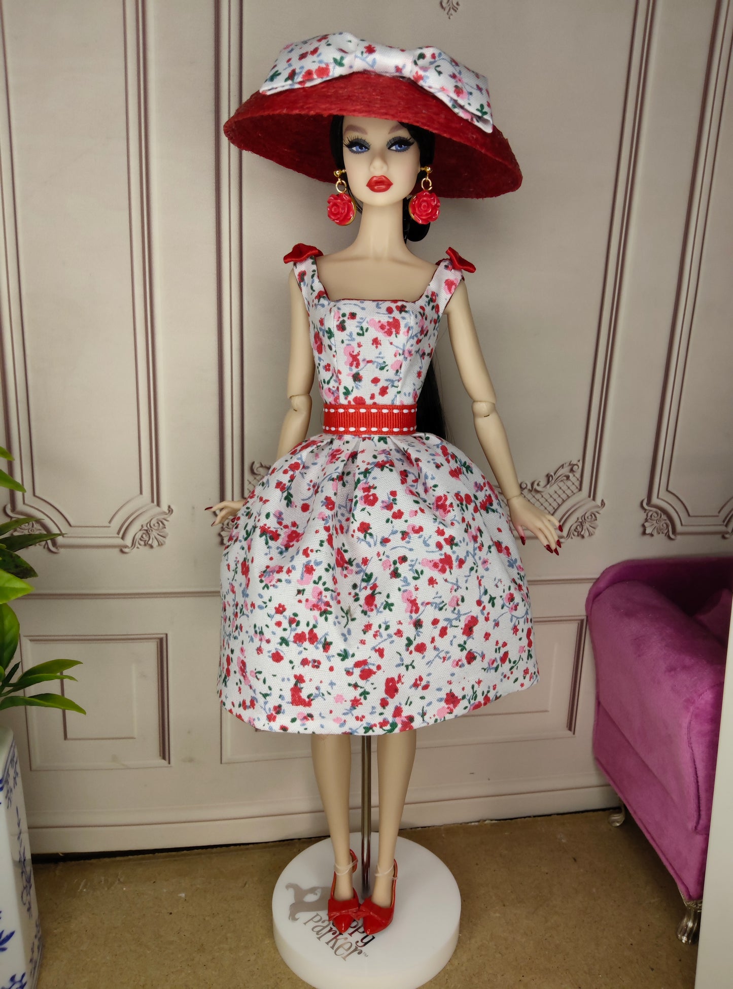 Modelo "LORNA RED" para muñecas de 12"