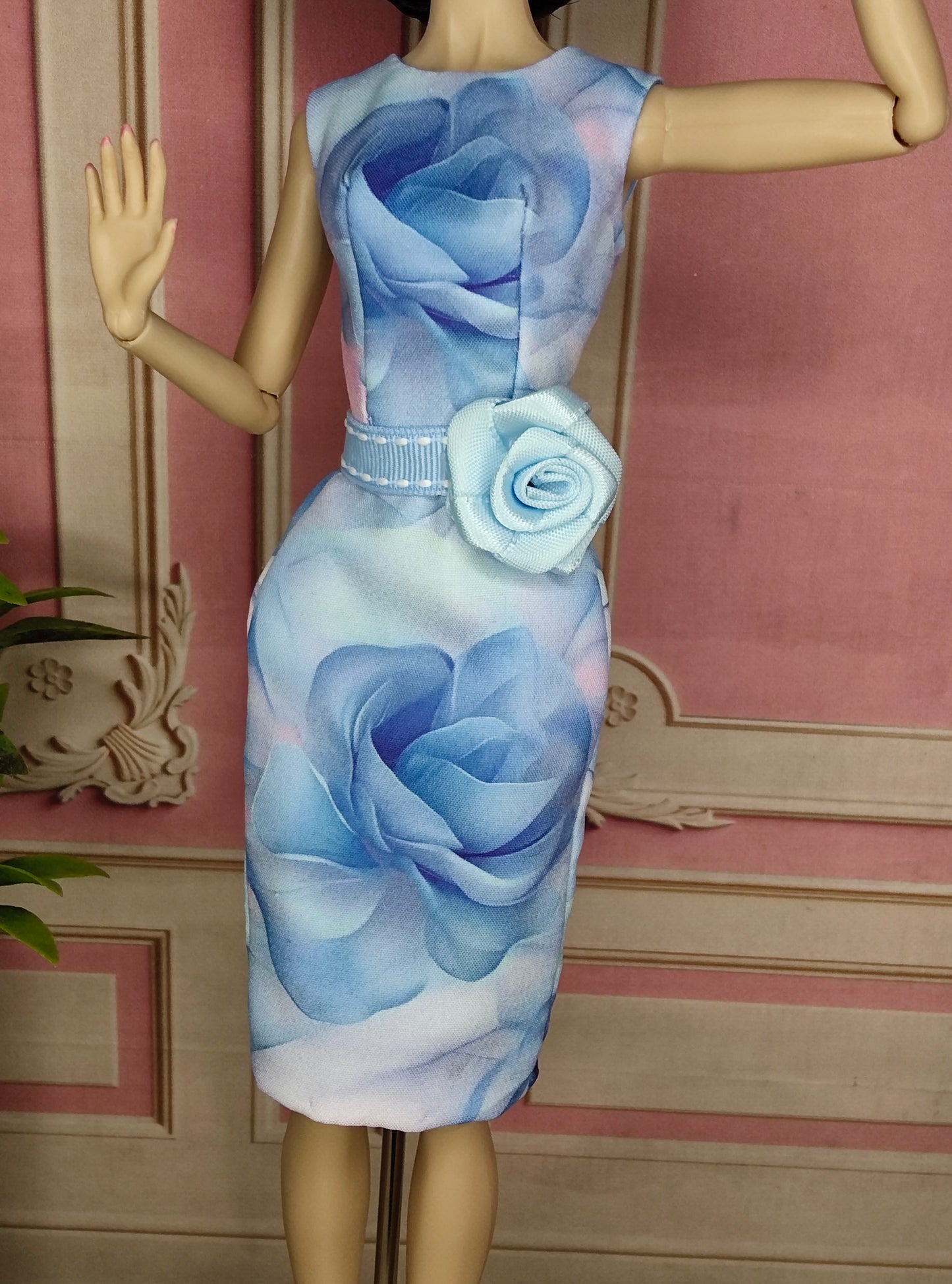 Modelo "BLUE ROSE" para muñecas de 12"