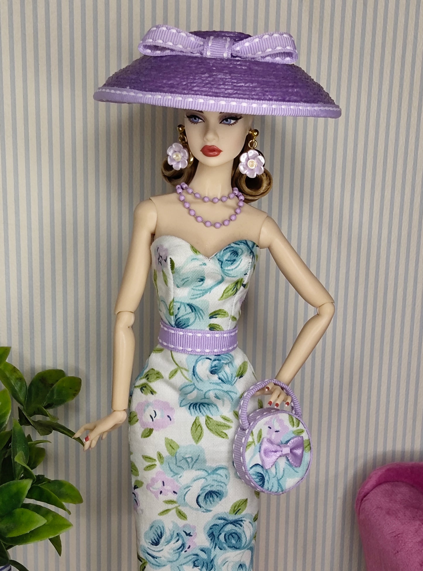 Modelo "blue lavender" para muñecas de 12"